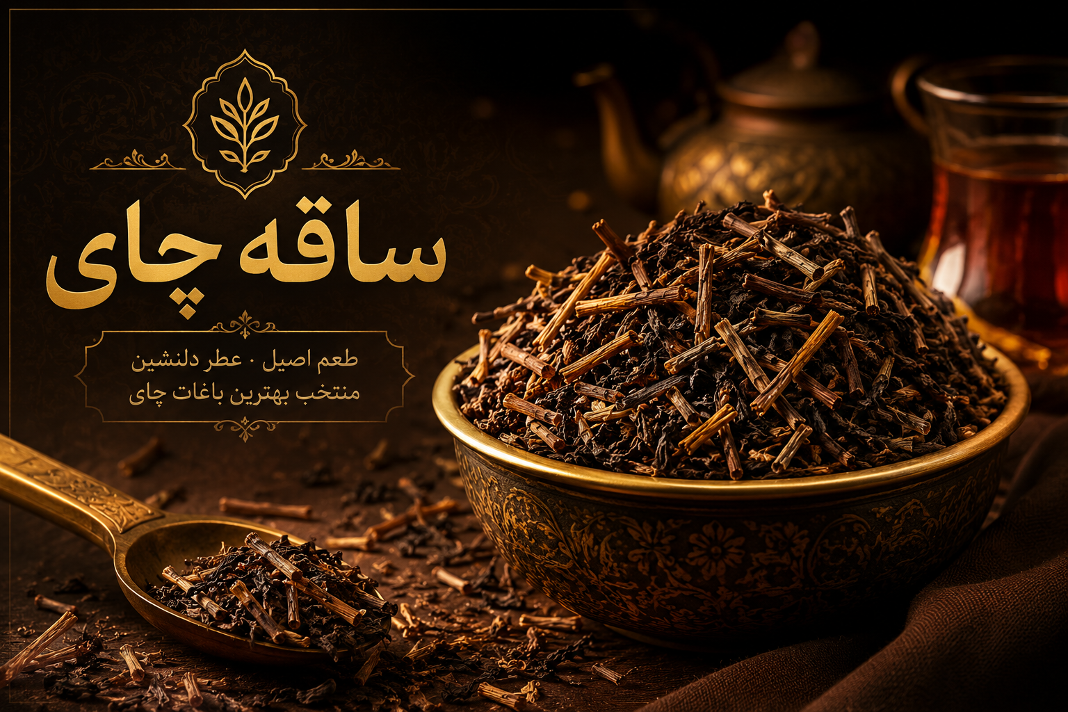 چای ساقه لاهیجان زرین (خوش‌عطر و اقتصادی)